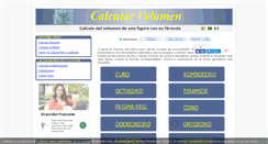 Desktop Screenshot of calcularelvolumen.com